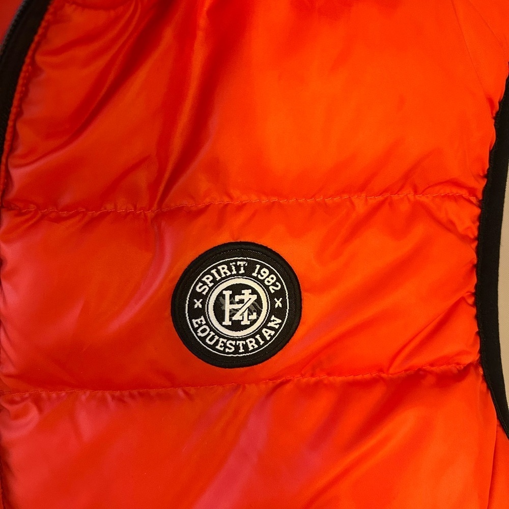 Women's Horze Bold Red Puffer Vest - Picture 2 of 4